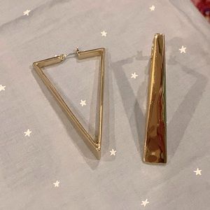 Vince Camuto triangle hoops